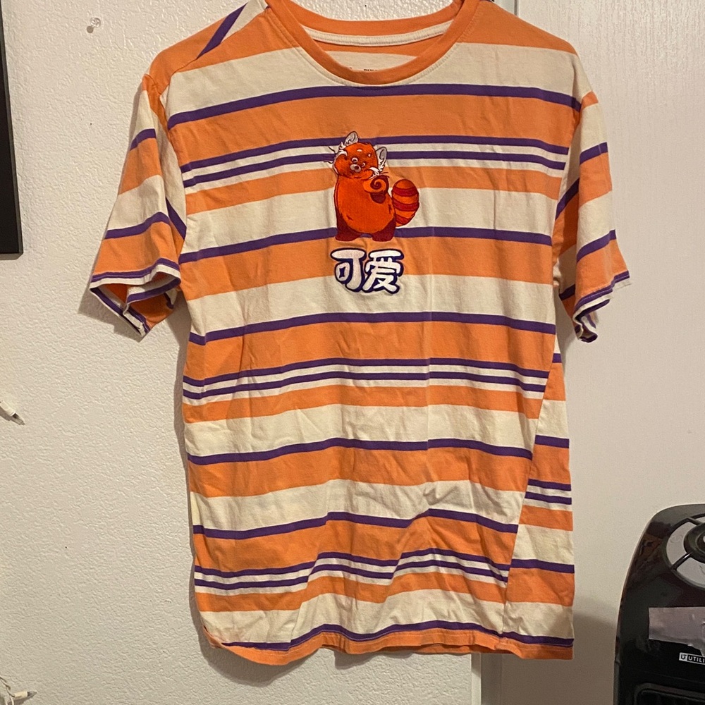 Disney Orange and Purple Striped Tee